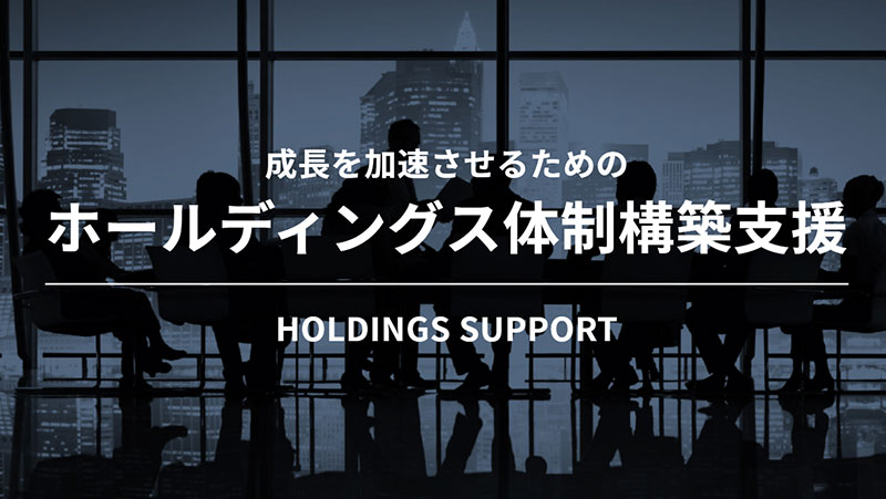 成長を加速させるためのホールディングス体制構築支援