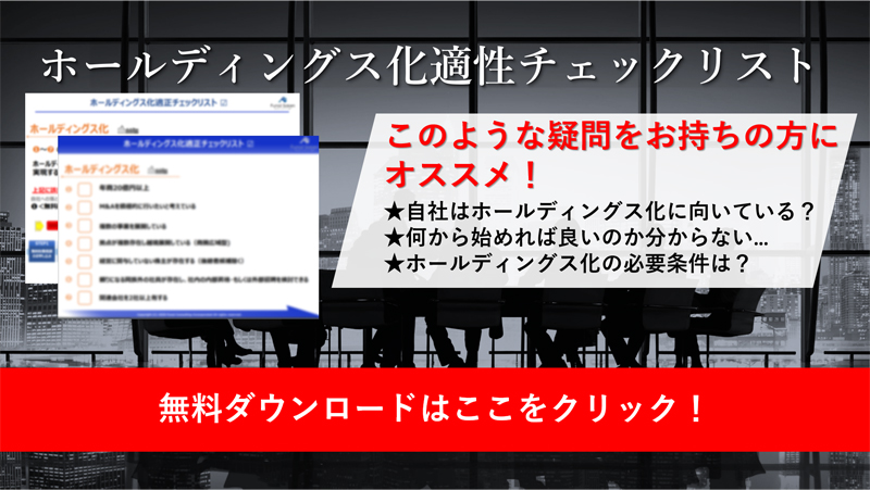 ホールディングス化適正チェックリスト